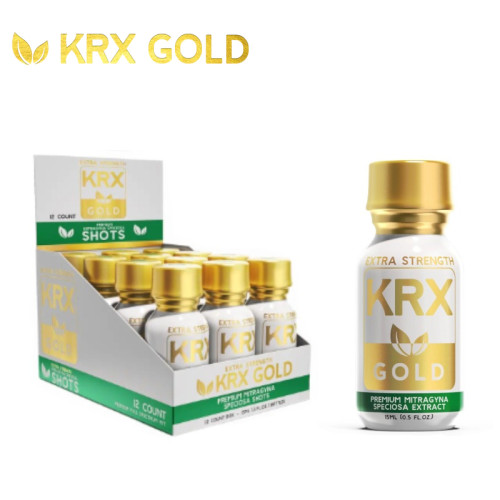 KRX GOLD EXTRA STRENGHT KRATOM SHOT 15ML/12CT/DISPLAY
